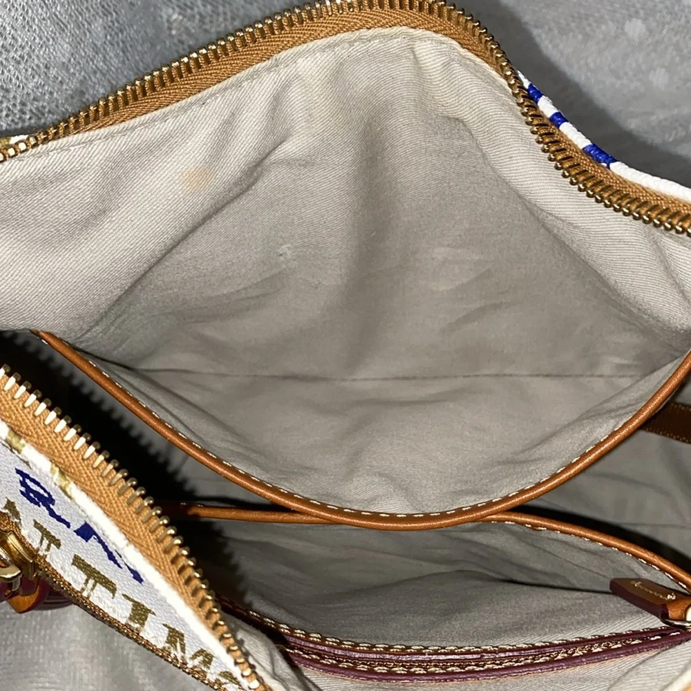 Dooney & Bourke Baltimore Ravens Doodle Small Kiley Hobo - Picture 16 of 16